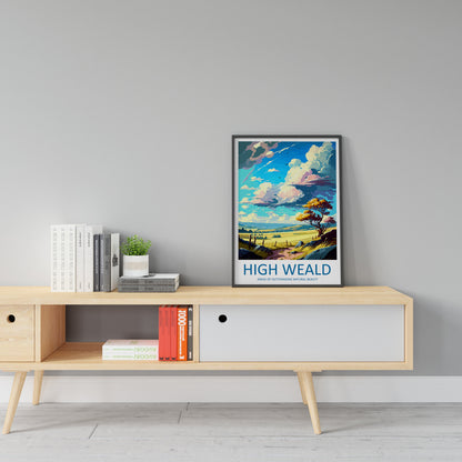 High Weald Travel Print Wall Art High Weald Wall Hanging Home Decor High Weald Gift Art Lovers Wall Art ANOB Travel Art