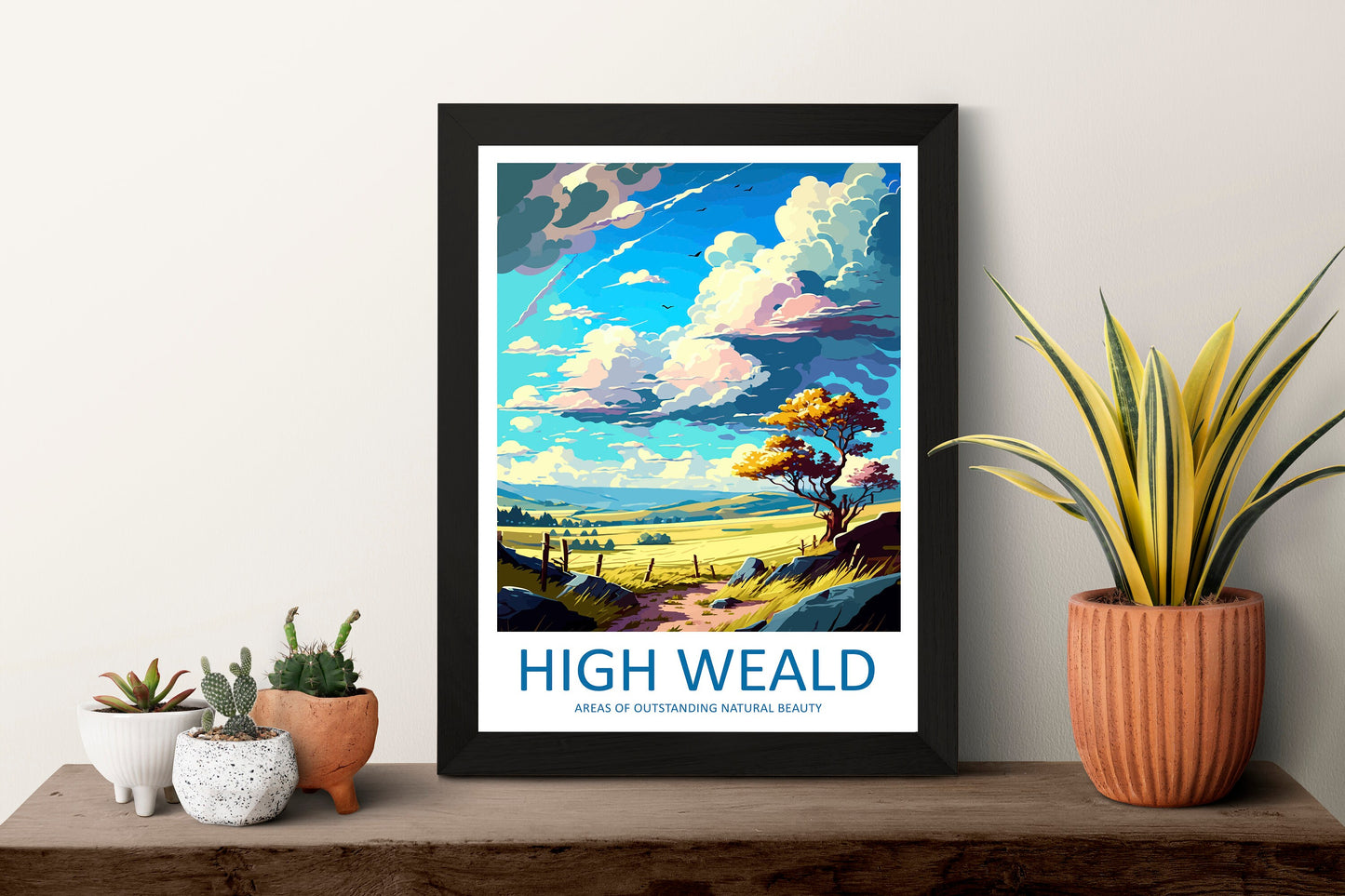 High Weald Travel Print Wall Art High Weald Wall Hanging Home Decor High Weald Gift Art Lovers Wall Art ANOB Travel Art