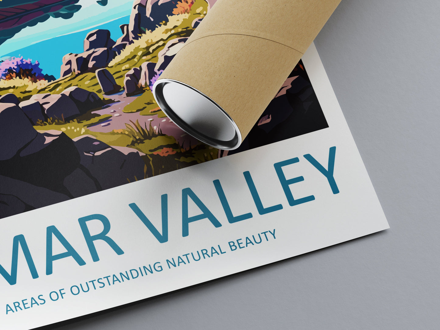 Tamar Valley Travel Print Wall Art Tamar Valley Wall Hanging Home Decor Tamar Valley Gift Art Lovers Wall Art ANOB Travel Art