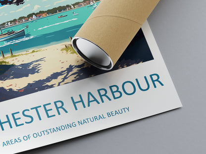 Chichester Harbour Travel Print Wall Art Chichester Harbour Wall Hanging Home Decor Chichester Harbour Gift Art Lovers Wall Art ANOB Travel
