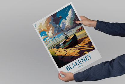 Blakeney Travel Print Wall Art Blakeney Wall Hanging Home Décor Blakeney Gift Art Lovers England Art Lover Gift Blakeney Art