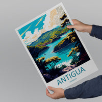 Antigua Travel Print Wall Art Antigua Wall Hanging Home Décor Antigua Gift Art Lovers Wall Art Caribbean Travel Print Antigua Decor