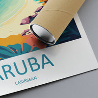 Aruba Travel Print Wall Art Aruba Wall Hanging Home Décor Aruba Gift Art Lovers Wall Art Caribbean Travel Print Aruba Decor