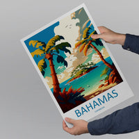 Bahamas Travel Print Wall Art Bahamas Wall Hanging Home Décor Bahamas Gift Art Lovers Wall Art Caribbean Travel Print Bahamas Decor