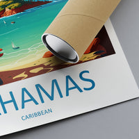 Bahamas Travel Print Wall Art Bahamas Wall Hanging Home Décor Bahamas Gift Art Lovers Wall Art Caribbean Travel Print Bahamas Decor