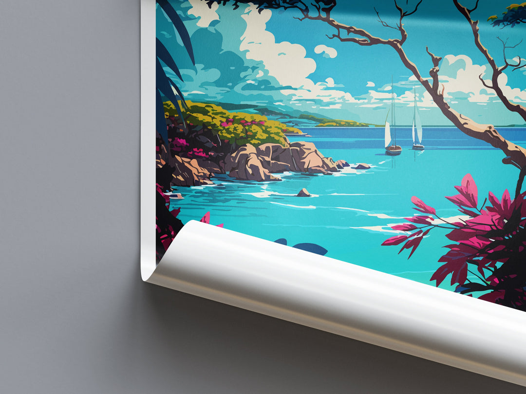 Barbados Travel Print Wall Art Barbados Wall Hanging Home Décor Barbados Gift Art Lovers Wall Art Caribbean Travel Print Barbados Decor