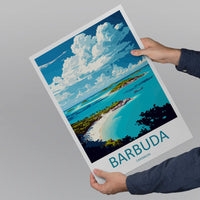 Barbuda Travel Print Wall Art Barbuda Wall Hanging Home Décor Barbuda Gift Art Lovers Wall Art Caribbean Travel Print Barbuda Decor