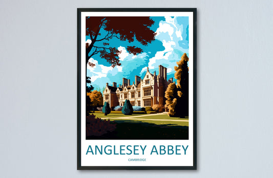 Anglesey Abbey Travel Print Wall Art Anglesey Abbey Wall Hanging Home Decoration Anglesey Abbey Gift Art Lovers Wall Art Print Art