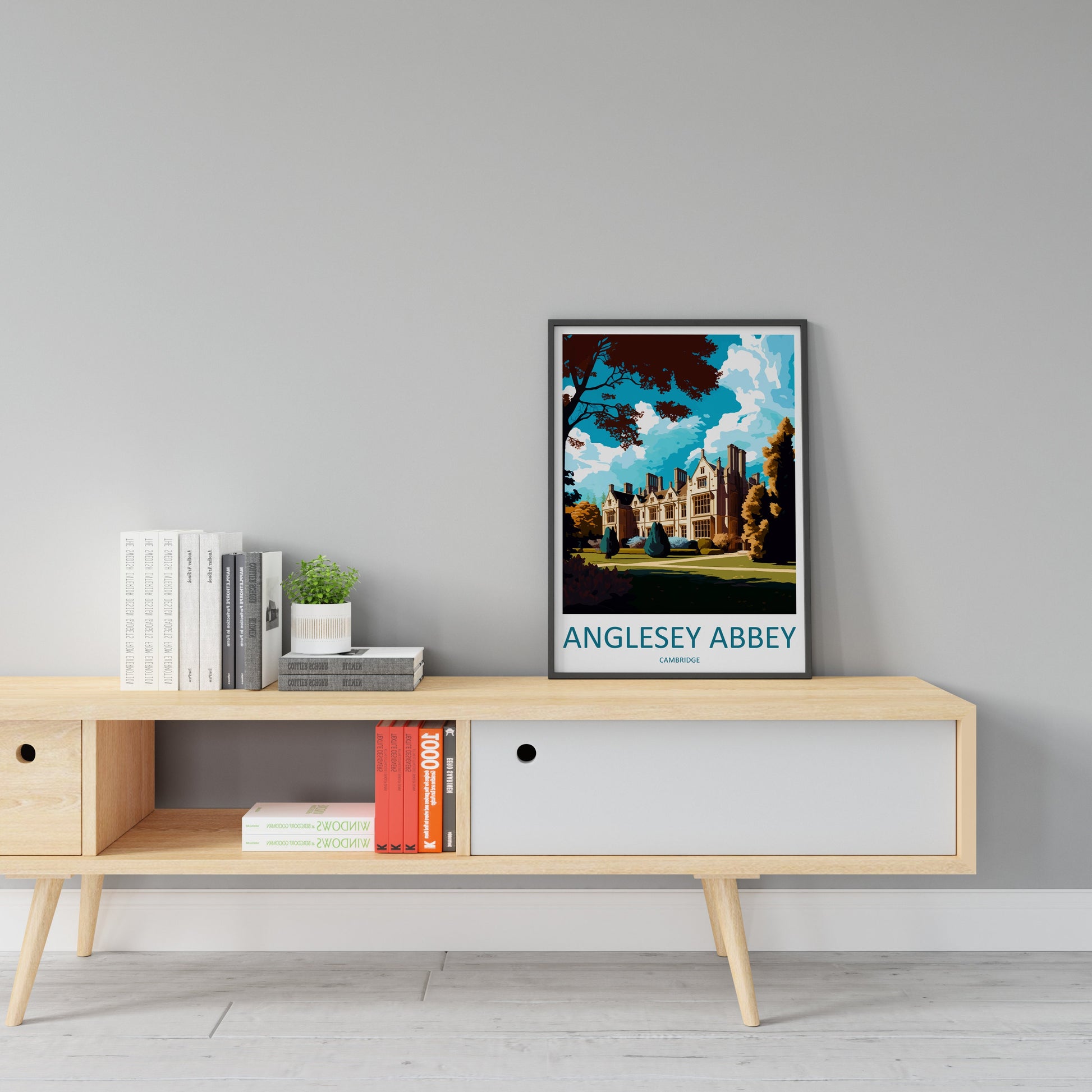 Anglesey Abbey Travel Print Wall Art Anglesey Abbey Wall Hanging Home Decoration Anglesey Abbey Gift Art Lovers Wall Art Print Art