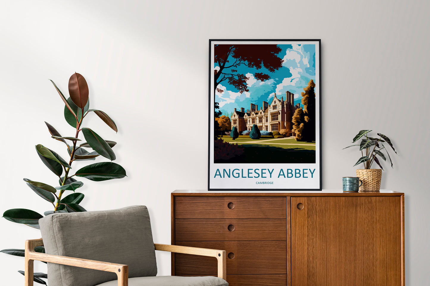 Anglesey Abbey Travel Print Wall Art Anglesey Abbey Wall Hanging Home Decoration Anglesey Abbey Gift Art Lovers Wall Art Print Art