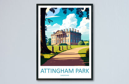 Attingham Park Travel Print Wall Art Attingham Park Wall Hanging Home Decoration Attingham Park Gift Art Lovers Wall Art Print Art