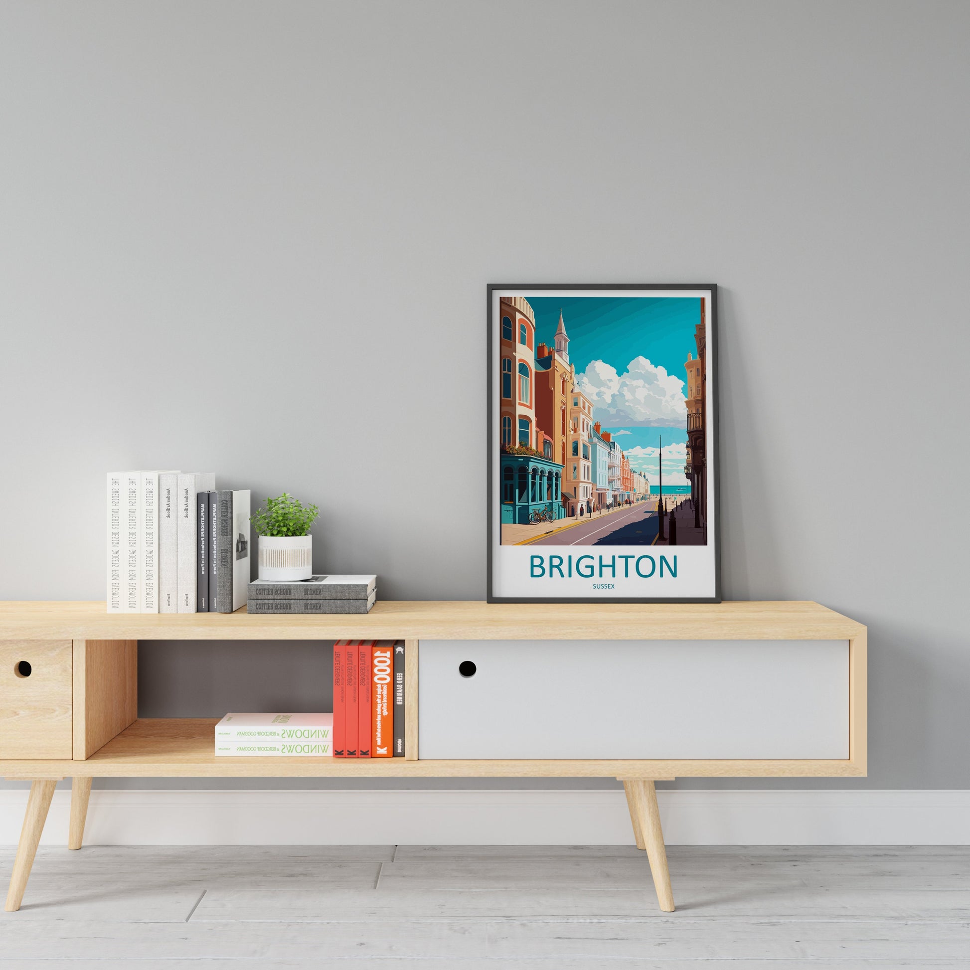 Brighton Travel Print Wall Art Brighton Wall Hanging Home Decoration Brighton Gift Art Lovers Wall Art Print Art Brighton Travel Poster