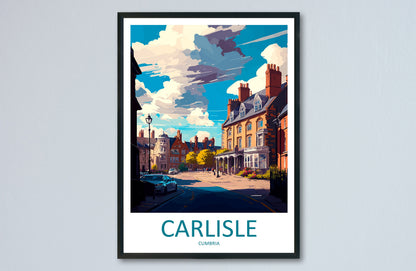Carlisle Travel Print Wall Art Carlisle Wall Hanging Home Decoration Carlisle Gift Art Lovers Wall Art Print Art Carlisle Travel Art