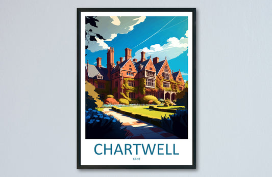 Chartwell Travel Print Wall Art Chartwell Wall Hanging Home Decoration Chartwell Gift Art Lovers Wall Art Print Art Chartwell Travel Art