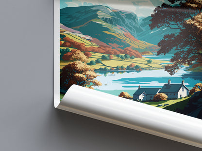 Coniston Travel Print Wall Art Coniston Wall Hanging Home Decoration Coniston Gift Art Lovers Wall Art Print Art Coniston Travel Art