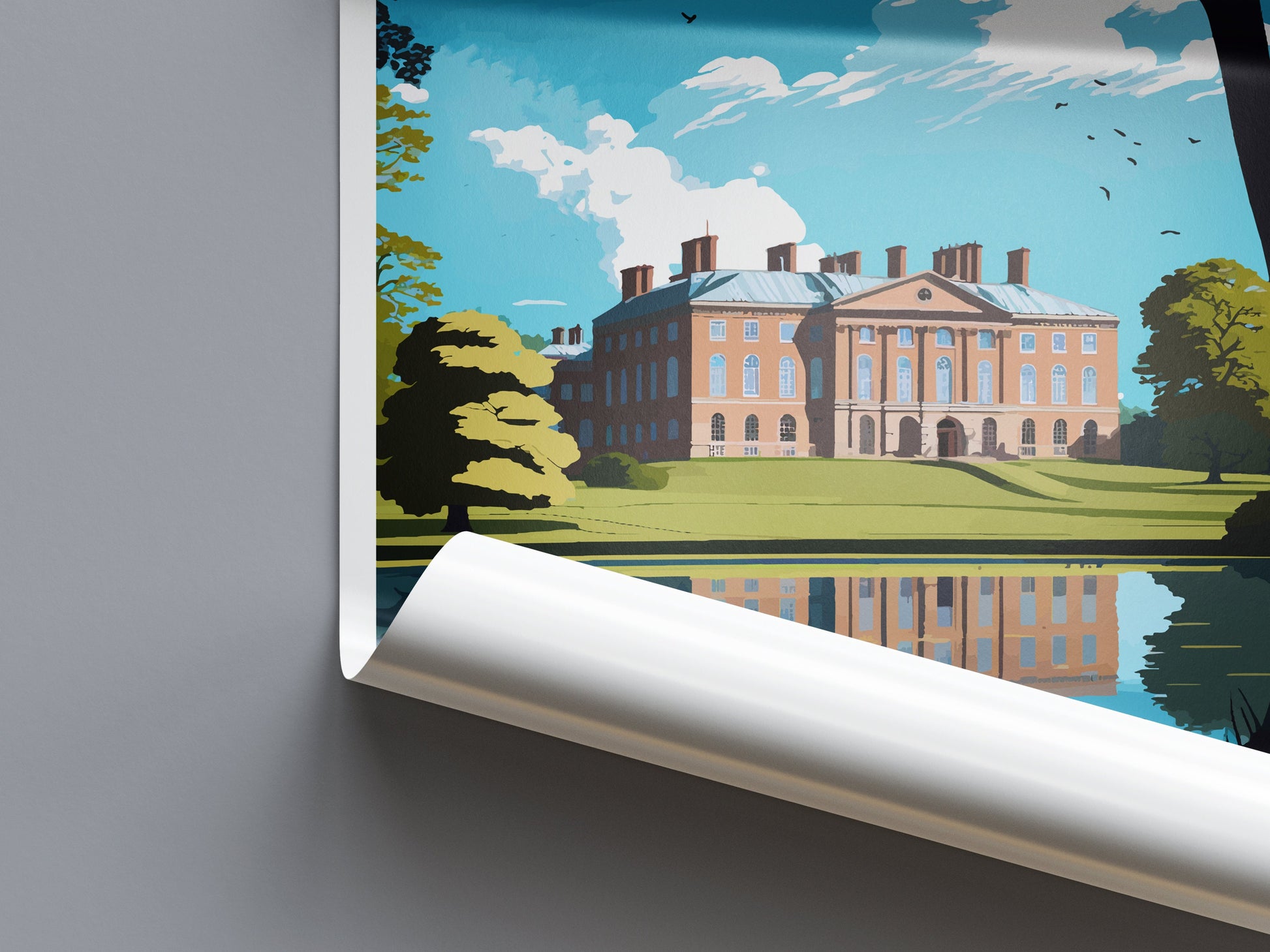 Dunham Massey Travel Print Wall Art Dunham Massey Wall Hanging Home Decor Dunham Massey Gift Art Lovers Wall Art Print Art Dunham Massey Art