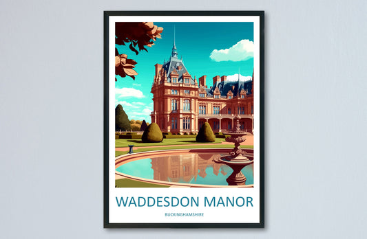 Waddesdon Manor Travel Print Wall Art Waddesdon Manor Wall Hanging Home Decoration Waddesdon Manor Gift Art Lovers Wall Art Print Art