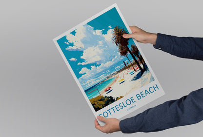Cottesloe Beach Travel Print Wall Art Cottesloe Beach Wall Hanging Home Décor Cottesloe Beach Gift Art Lovers Wall Art Australia Travel Art