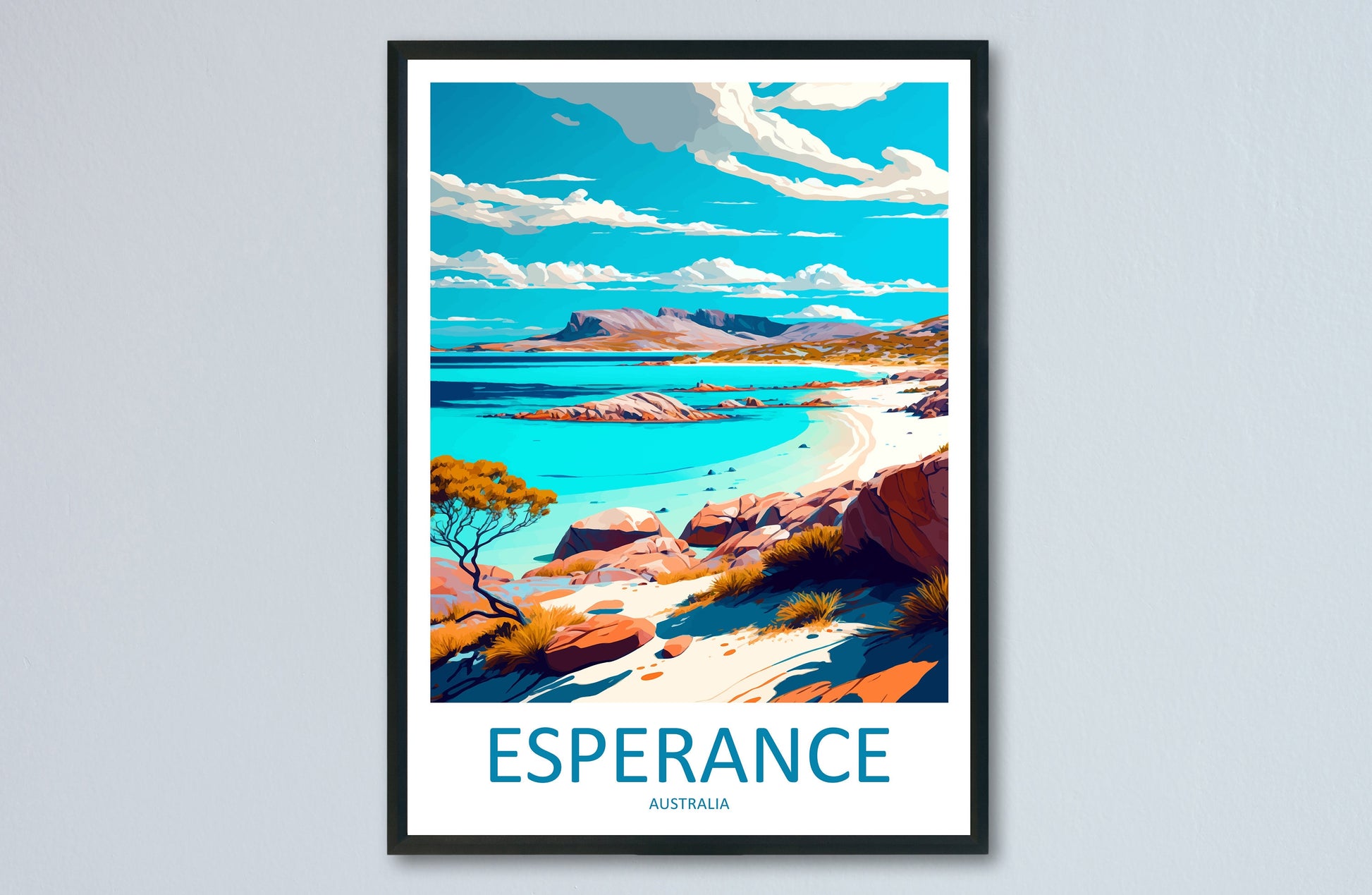 Esperance Travel Print Wall Art Esperance Wall Hanging Home Décor Esperance Gift Art Lovers Wall Art Australia Travel Print Esperance