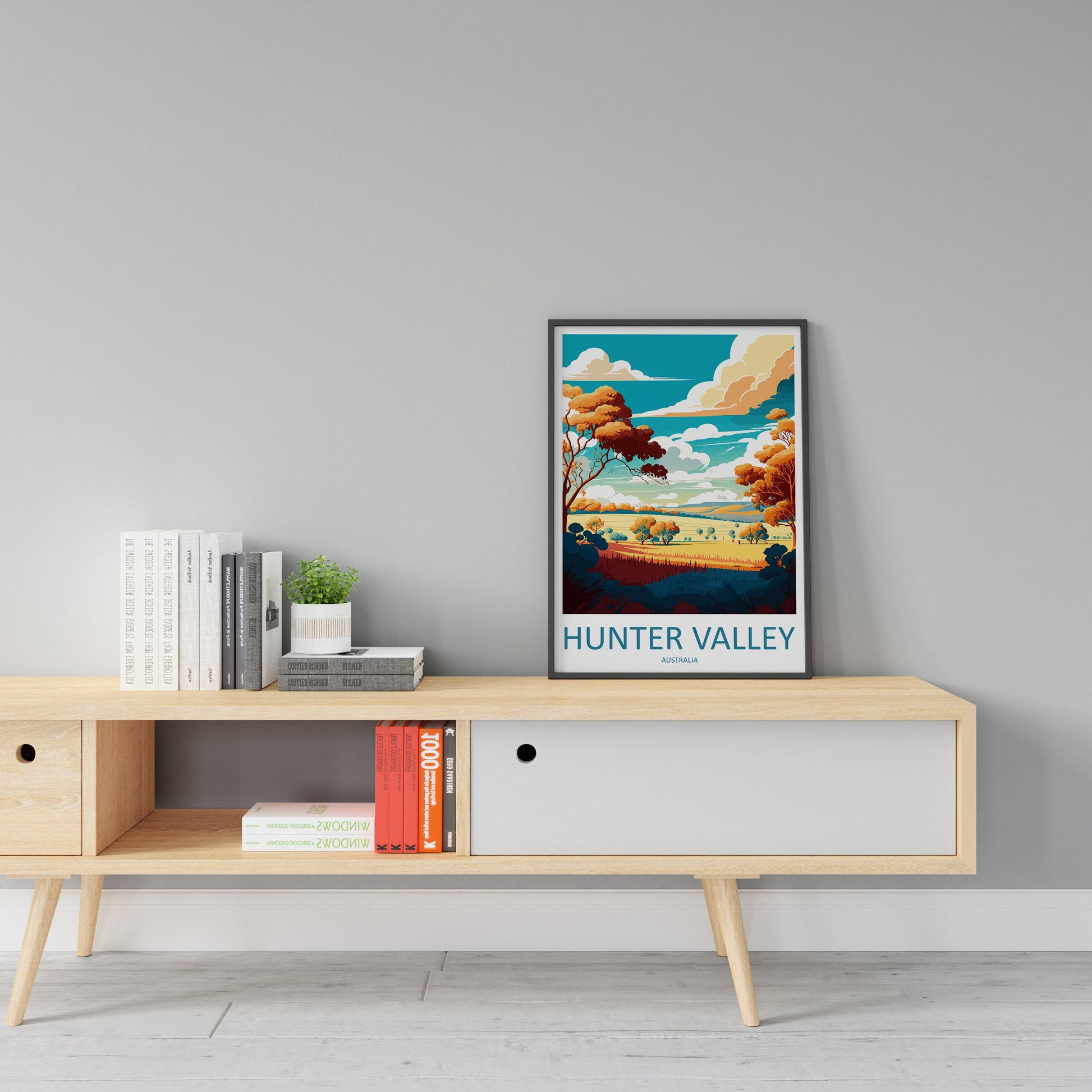 Hunter Valley Travel Print Wall Art Hunter Valley Wall Hanging Home Décor Hunter Valley Gift Art Lovers Wall Art Australia Travel Print