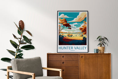 Hunter Valley Travel Print Wall Art Hunter Valley Wall Hanging Home Décor Hunter Valley Gift Art Lovers Wall Art Australia Travel Print