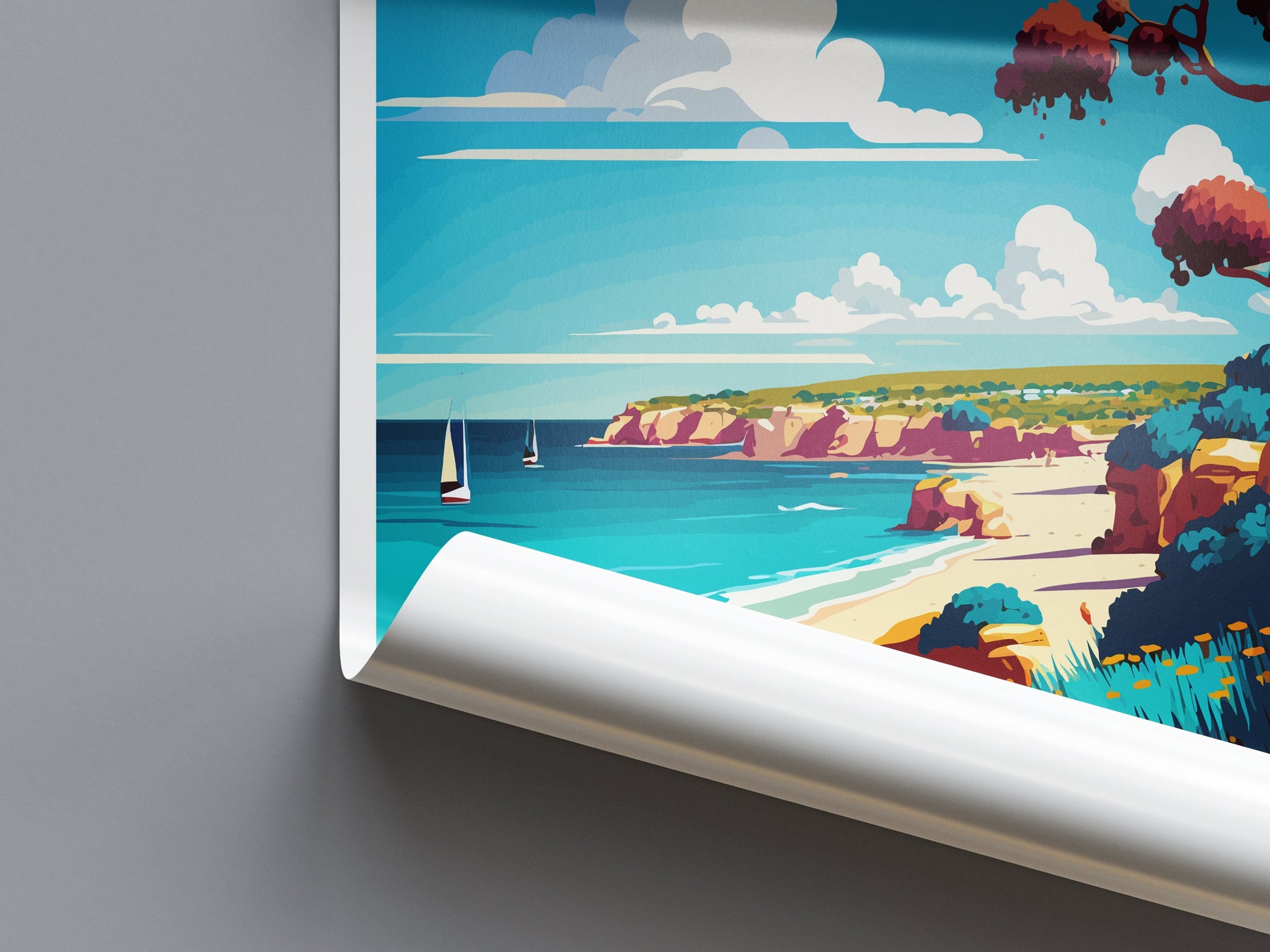 Mornington Peninsula Travel Print Wall Art Mornington Wall Hanging Home Décor Mornington Gift Art Lovers Wall Art Australia Travel Print