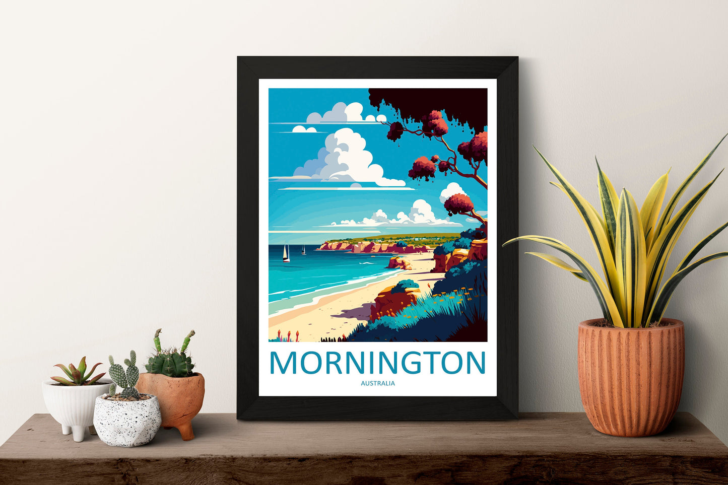 Mornington Peninsula Travel Print Wall Art Mornington Wall Hanging Home Décor Mornington Gift Art Lovers Wall Art Australia Travel Print