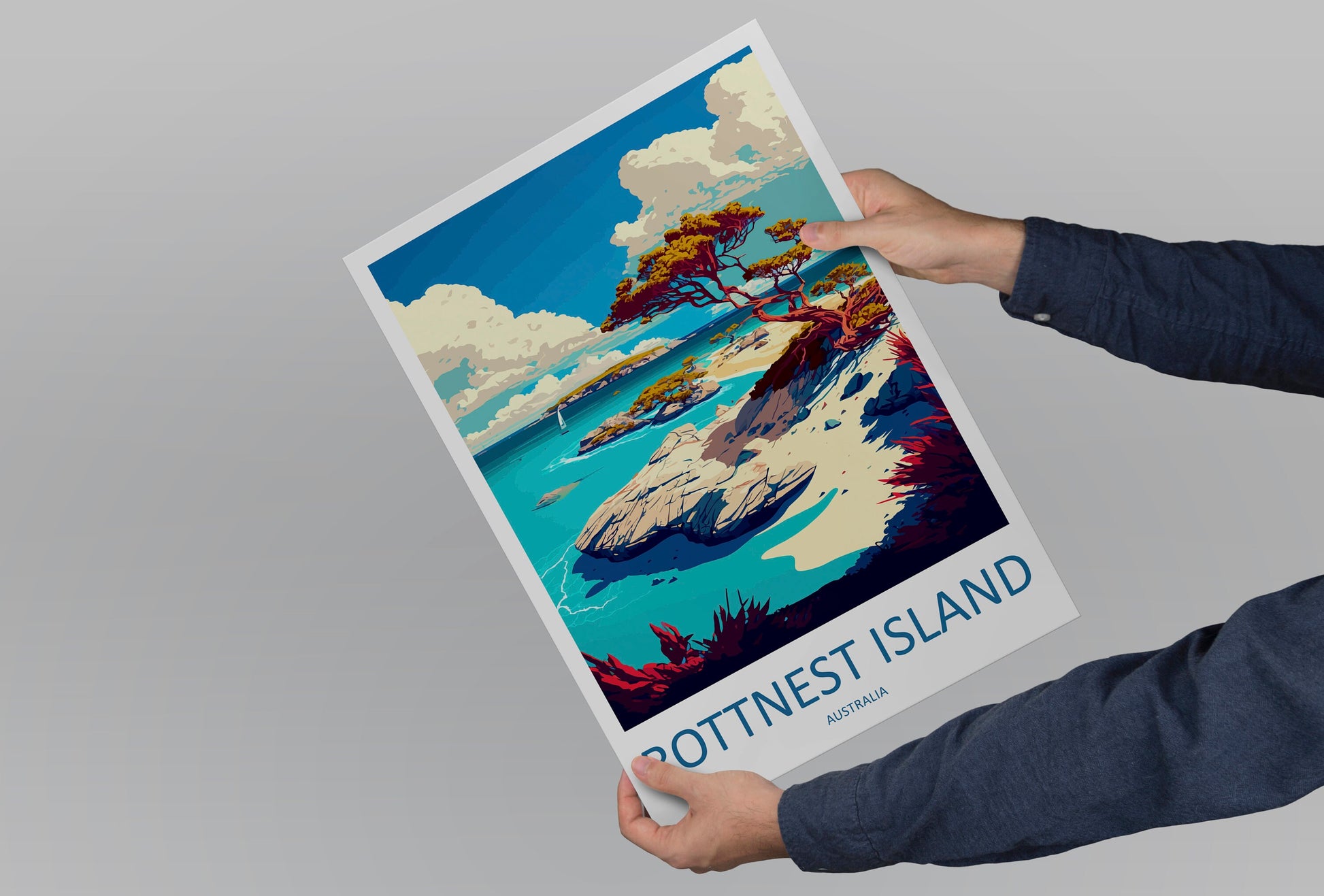 Rottnest Island Travel Print Wall Art Rottnest Island Wall Hanging Home Décor Rottnest Island Gift Art Lovers Wall Art Australia Travel Art