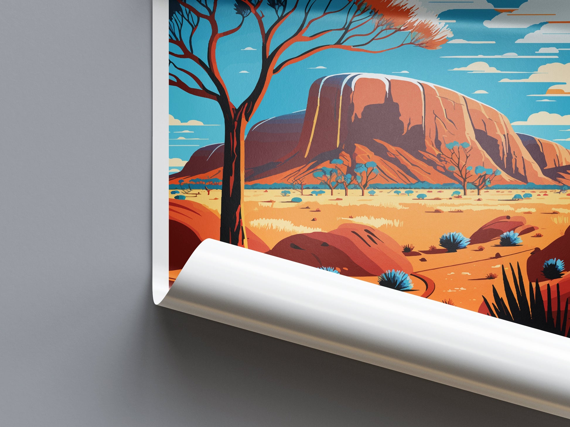 Ulura Travel Print Wall Art Ulura Wall Hanging Home Décor Ulura Gift Art Lovers Wall Art Australia Travel Print Ulura Australia Art