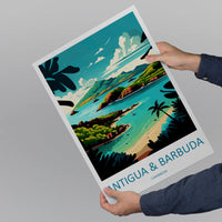 Antigua and Barbuda Travel Print Wall Art Antigua and Barbuda Wall Hanging Home Décor Antigua and Barbuda Gift Art Lovers Wall Art Caribbean