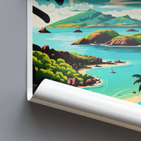 Antigua and Barbuda Travel Print Wall Art Antigua and Barbuda Wall Hanging Home Décor Antigua and Barbuda Gift Art Lovers Wall Art Caribbean