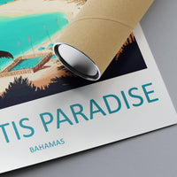 Atlantis Paradise Travel Print Wall Art Atlantis Paradise Wall Hanging Home Décor Atlantis Paradise Gift Art Lovers Wall Art Caribbean