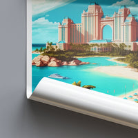 Atlantis Paradise Travel Print Wall Art Atlantis Paradise Wall Hanging Home Décor Atlantis Paradise Gift Art Lovers Wall Art Caribbean