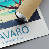 Bavaro Travel Print Wall Art Bavaro Wall Hanging Home Décor Bavaro Gift Art Lovers Wall Art Caribbean Travel Print For Tropical Islands