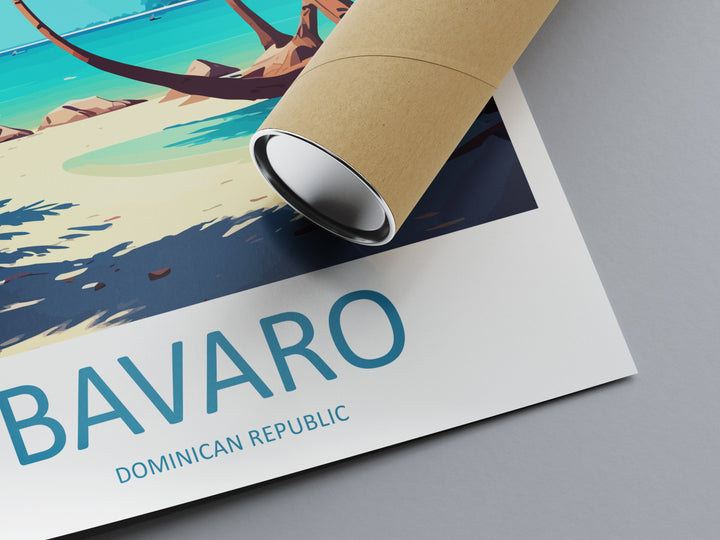Bavaro Travel Print Wall Art Bavaro Wall Hanging Home Décor Bavaro Gift Art Lovers Wall Art Caribbean Travel Print For Tropical Islands