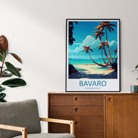 Bavaro Travel Print Wall Art Bavaro Wall Hanging Home Décor Bavaro Gift Art Lovers Wall Art Caribbean Travel Print For Tropical Islands