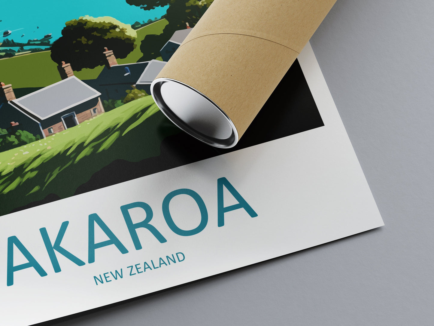 Akaroa Travel Print Wall Art Akaroa Wall Hanging Home Décor Akaroa Gift Art Lovers New Zealand Art Lover Gift Print Art