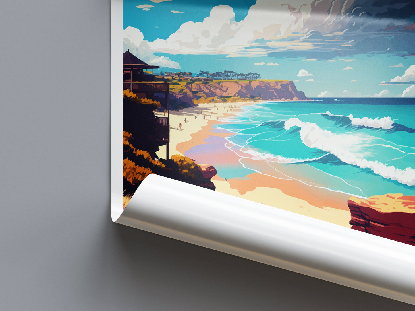 Avalon Beach Travel Print Wall Art Avalon Beach Wall Hanging Home Décor Avalon Beach Gift Art Lovers Wall Art Australia Travel Print