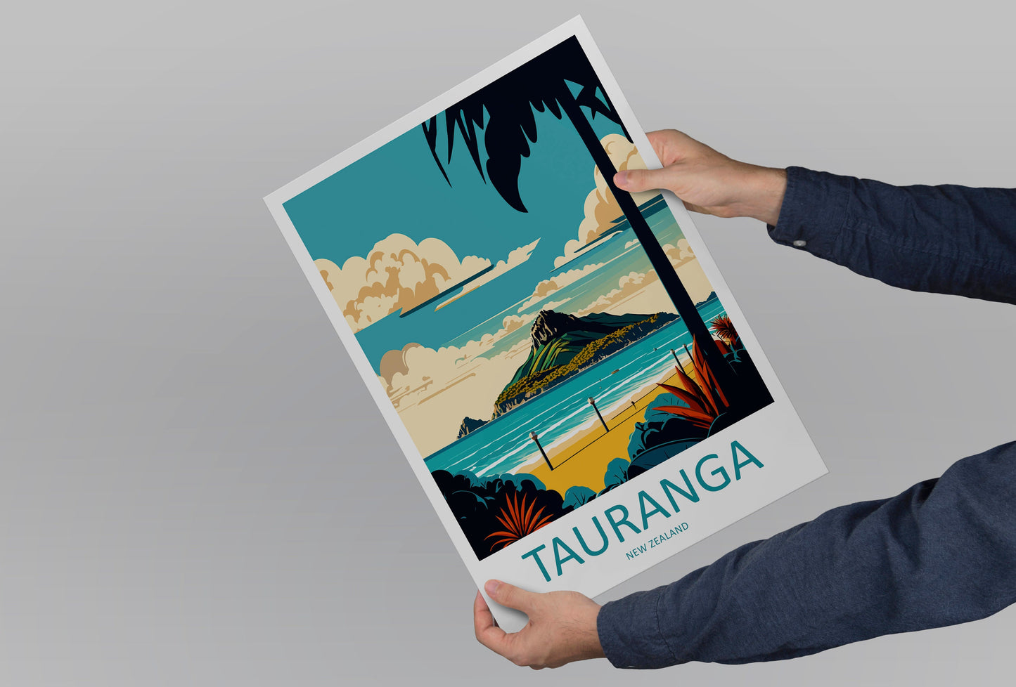 Tauranga Travel Print Wall Art Tauranga Wall Hanging Home Décor Tauranga Gift Art Lovers New Zealand Art Lover Gift Print Art