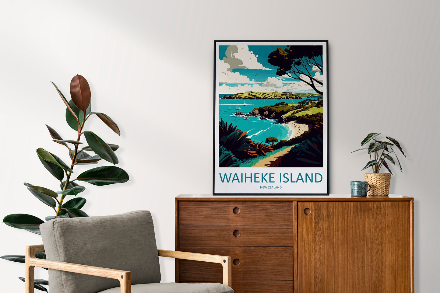 Waiheke Island Travel Print Wall Art Waiheke Island Wall Hanging Home Décor Waiheke Island Gift Art Lovers New Zealand Art Lover Gift Print