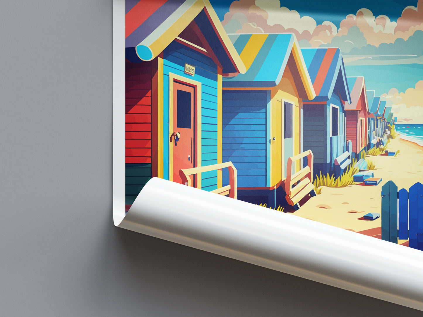 St Kilda Beach Travel Print Wall Art St Kilda Beach Wall Hanging Home Décor St Kilda Beach Gift Art Lovers Wall Art Australia Travel Print