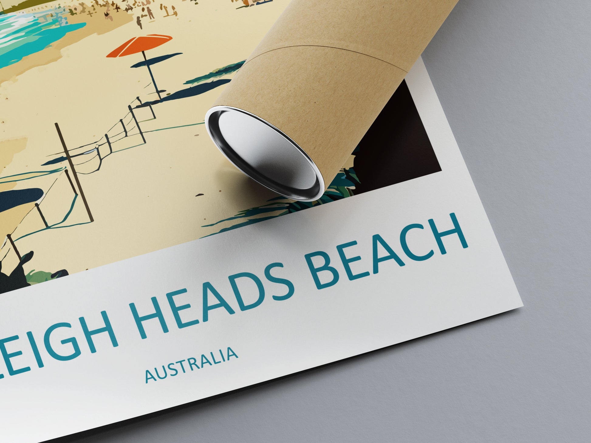 Burleigh Heads Beach Travel Print Wall Art Burleigh Heads Wall Hanging Home Décor Burleigh Heads Beach Gift Art Lovers Wall Art Australia