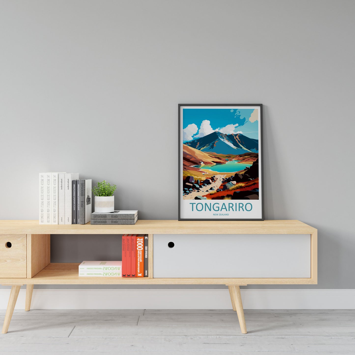 Tongariro Travel Print Wall Art Tongariro Wall Hanging Home Décor Tongariro Gift Art Lovers New Zealand Art Lover Gift Print Art