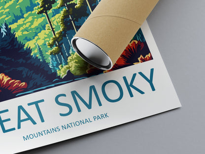 Great Smoky Mountains National Park Travel Print Wall Art Great Smoky Mountains National Park Wall Hanging Home Décor Great Smoky Mountains
