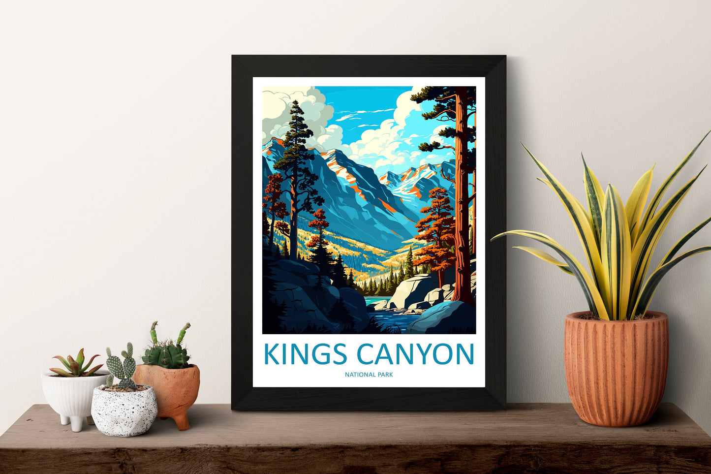 Kings Canyon National Park Travel Print Wall Art Kings Canyon National Park Wall Hanging Home Décor Kings Canyon National Park Gift Art