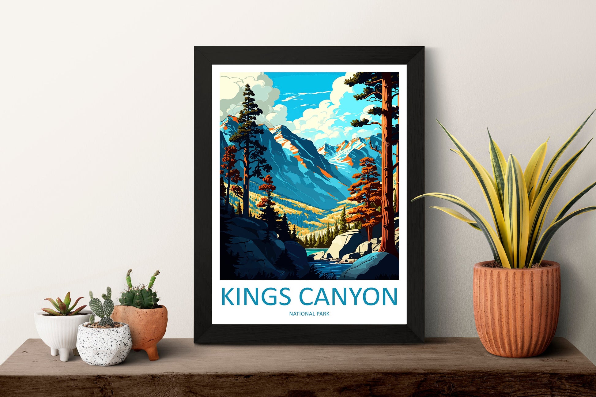 Kings Canyon National Park Travel Print Wall Art Kings Canyon National Park Wall Hanging Home Décor Kings Canyon National Park Gift Art