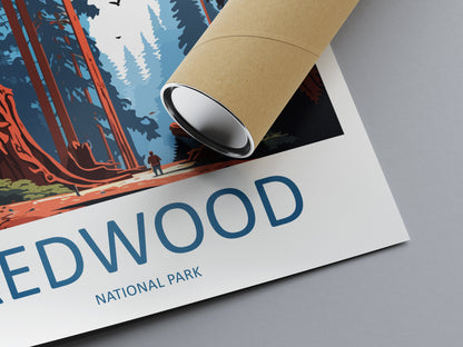Redwood National Park Travel Print Wall Art Redwood National Park Wall Hanging Home Décor Redwood National Park Gift Art