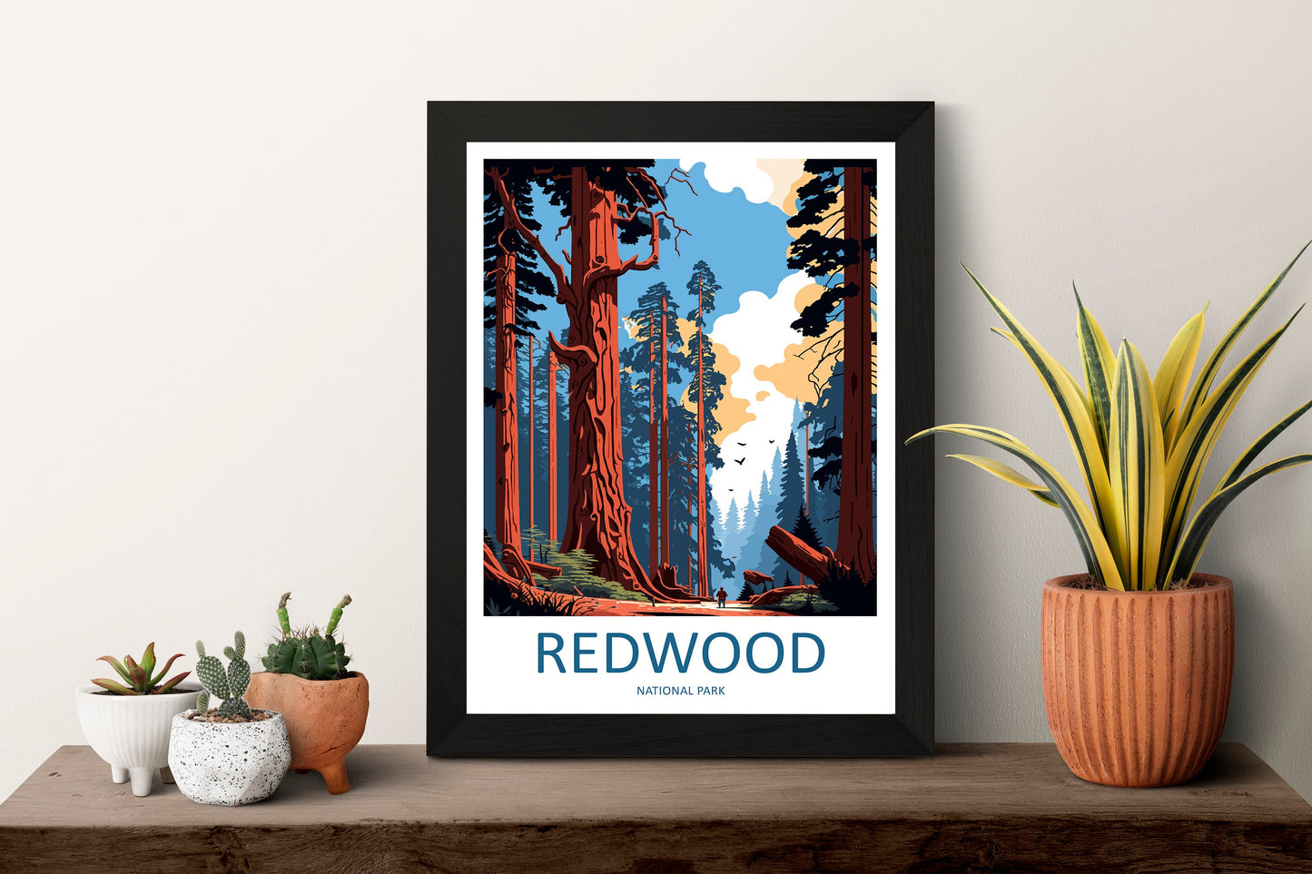 Redwood National Park Travel Print Wall Art Redwood National Park Wall Hanging Home Décor Redwood National Park Gift Art