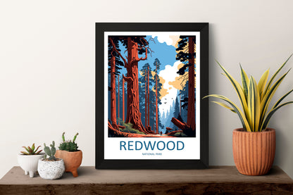 Redwood National Park Travel Print Wall Art Redwood National Park Wall Hanging Home Décor Redwood National Park Gift Art