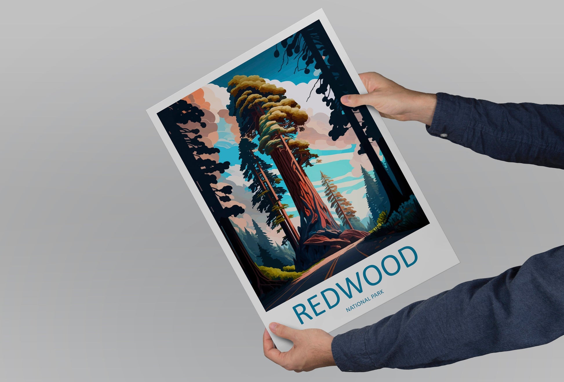 Redwood National Park Travel Print Wall Art Redwood National Park Wall Hanging Home Décor Redwood National Park Gift Art
